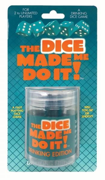 The Dice Made Me Do It Drinking Edition Game - ACME Pleasure