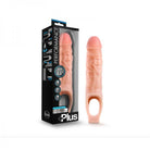 Performance Plus - 9 Inch Silicone Cock Sheath Penis Extender - Vanilla - ACME Pleasure