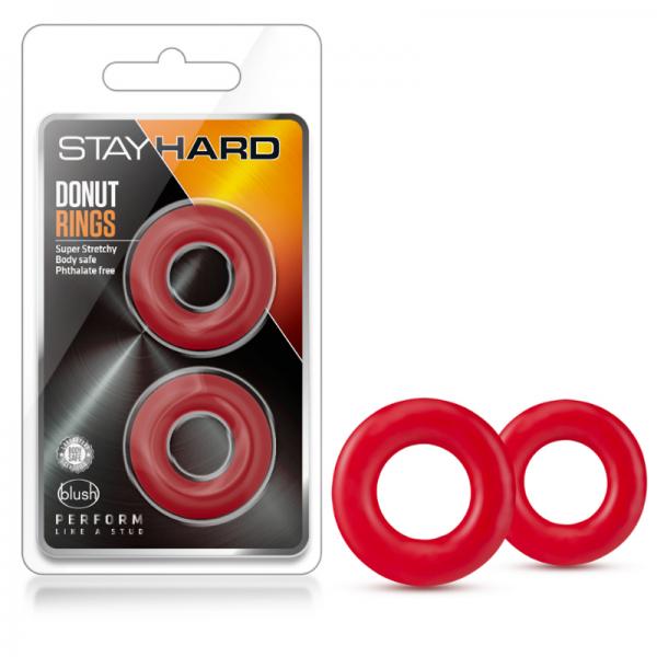 Stay Hard - Donut Rings - Red - ACME Pleasure