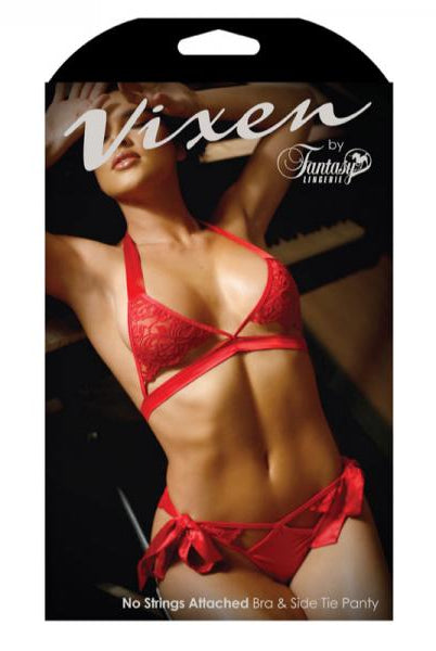 Vixen No Strings Attached Cutout Lace Bra & Side Tie Pant - ACME Pleasure