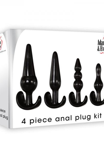 A&e Anal Plug Set Of 4 Black - ACME Pleasure