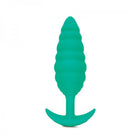 B-vibe Twist Texture Plug Green - ACME Pleasure