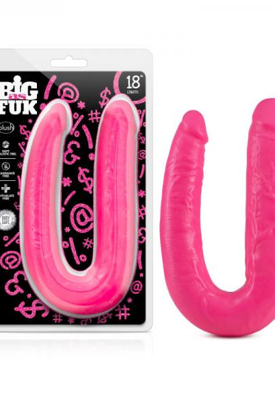 Big As Fuk 18 Inches Double Head Cock Pink - ACME Pleasure