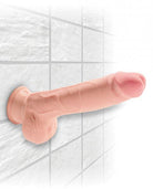 King Cock Triple Density 9 inches Cock, Balls Beige - ACME Pleasure