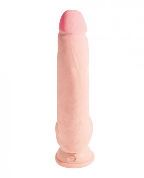 King Cock Triple Density 10 inches Fat Dildo with Balls Beige - ACME Pleasure