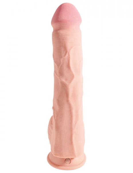 King Cock Triple Density 12 inches Dildo with Balls Beige - ACME Pleasure