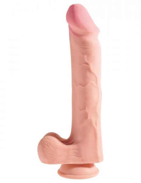 King Cock Triple Density 12 inches Dildo with Balls Beige - ACME Pleasure