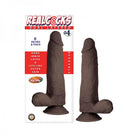 Realcocks Dual Layered #4 8in Dark Brown - ACME Pleasure