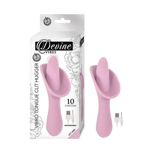 Devine Vibes Vibro Tongue Clit Hugger-pink - ACME Pleasure