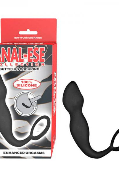 Anal-ese Collection Buttplug Cockring-black - ACME Pleasure