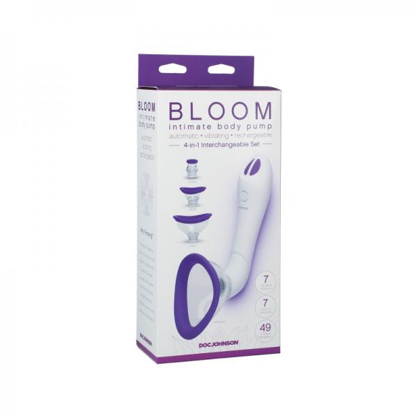 Bloom - Intimate Body Pump - Automatic - Vibrating - Rechargeable Purple/white - ACME Pleasure