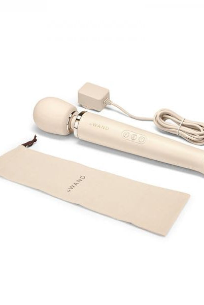 Le Wand Powerful Plug-in Vibrating Massager Cream - ACME Pleasure