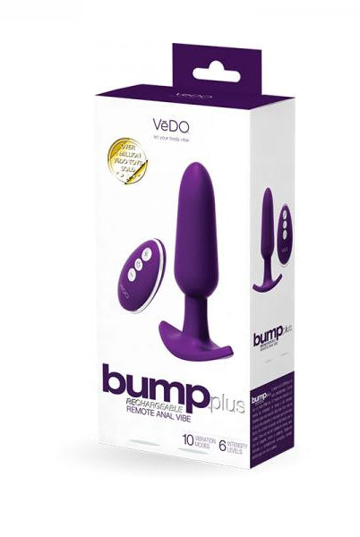 Bump Plus Rechargeable  Remote Control Anal Vibe Purple - ACME Pleasure