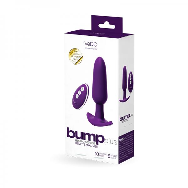 Bump Plus Rechargeable  Remote Control Anal Vibe Purple - ACME Pleasure