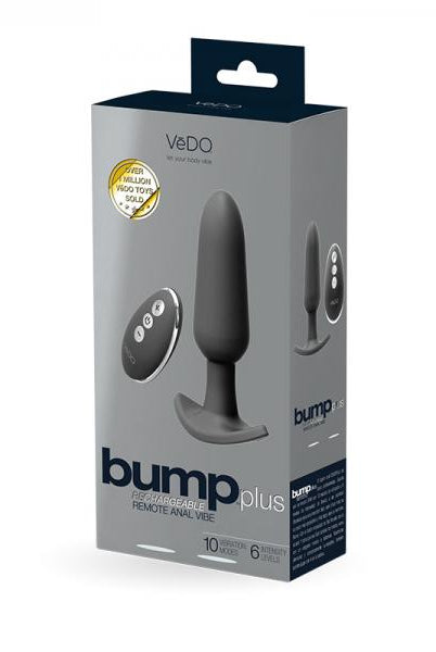 Bump Plus Rechargeable Remote Control Anal Vibe Black - ACME Pleasure