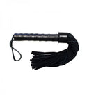 Short Suede Flogger With Leather Handle - Black - ACME Pleasure