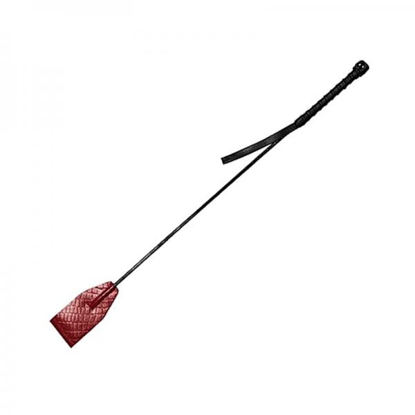 Leather Riding Crop Burgunday & Black Accessories - ACME Pleasure