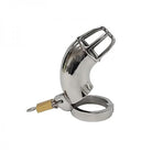 Stainless Cock Cage With Padlock  In Clamshell - ACME Pleasure