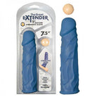 The Great Extender 1st Silicone Vibrating Sleeve 7.5in-blue - ACME Pleasure