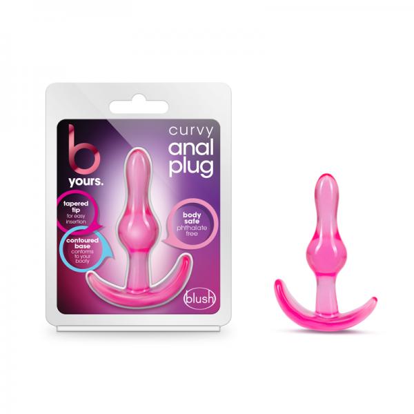 B Yours Curvy Anal Plug Pink - ACME Pleasure