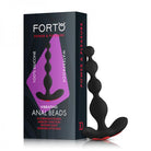 Forto Vibrating Anal Beads Black - ACME Pleasure