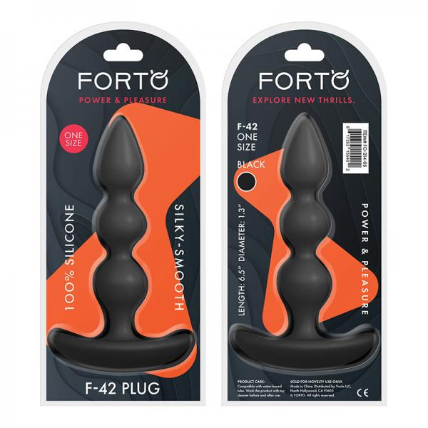 Forto F-42: Spiral Beads Black - ACME Pleasure