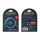 Forto F-33: 25mm 100% Liquid Silicone C-ring Lg Black - ACME Pleasure