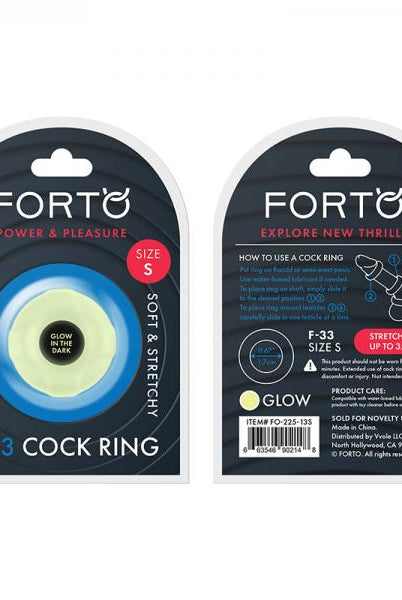 Forto F-33: 17mm 100% Liquid Silicone C-ring Sm Gitd - ACME Pleasure