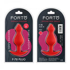 Forto F-78: Pointee 100% Silicone Plug Medium Red - ACME Pleasure