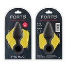 Forto F-10: Silicone Plug W/ Pull Ring Med Black - ACME Pleasure