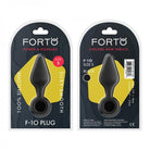 Forto F-10: Silicone Plug W/ Pull Ring Sm Black - ACME Pleasure