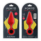 Forto F-10: Silicone Plug W/ Pull Ring Lg Red - ACME Pleasure