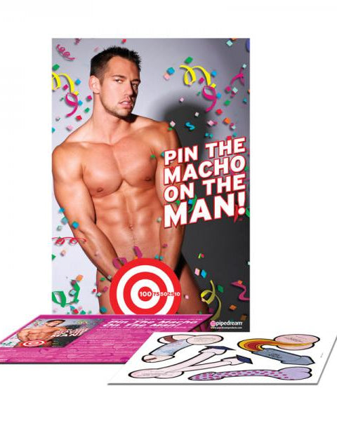 Bachelorette Party Favors Pin The Macho On The Man - ACME Pleasure