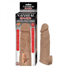 Natural Realskin Vibrating Penis Xtender - Brown - ACME Pleasure