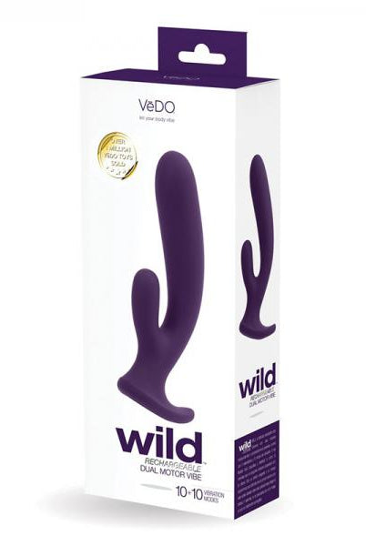 Vedo Wild Rechargeable Dual Vibe Purple - ACME Pleasure