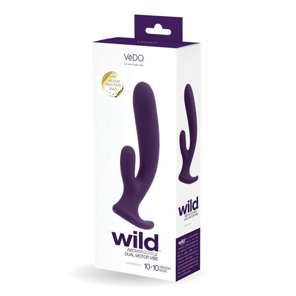 Vedo Wild Rechargeable Dual Vibe Purple - ACME Pleasure