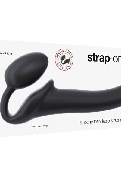 Strap-on-me Semi-realistic Bendable Strap-on Black Size M - ACME Pleasure