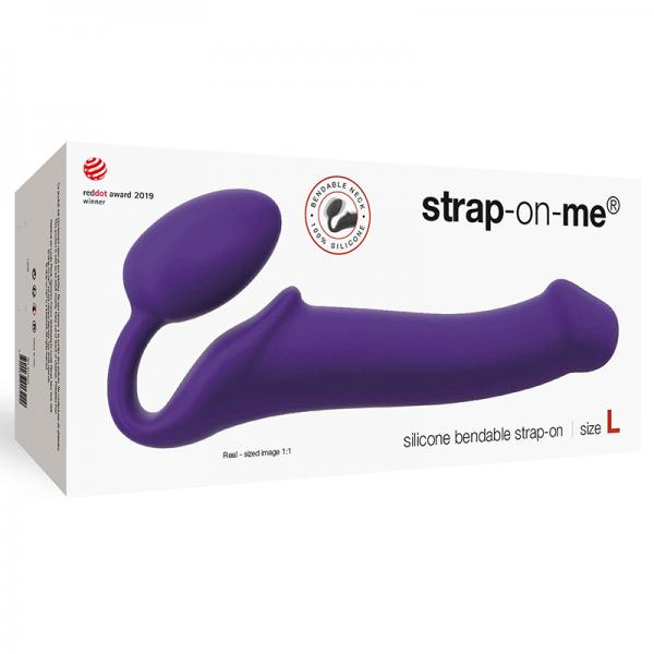 Strap-on-me Semi-realistic Bendable Strap-on Purple Size L - ACME Pleasure