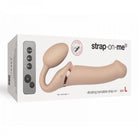 Strap-on-me Vibrating 3 Motors Strap On L - Vanilla - ACME Pleasure