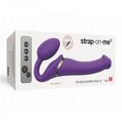 Strap-on-me Vibrating 3 Motors Strap On M - Purple - ACME Pleasure