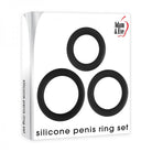 A&e Silicone Penis Ring Set Of 3 - ACME Pleasure