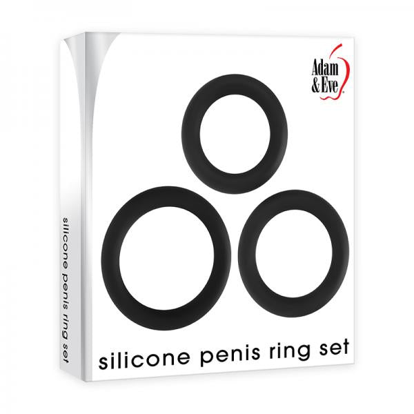 A&e Silicone Penis Ring Set Of 3 - ACME Pleasure