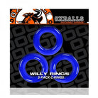 Oxballs Willy Rings 3-pack Cockrings O/s Police Blue - ACME Pleasure