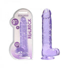 Realrock Realistic Dildo With Balls 9in Purple - ACME Pleasure