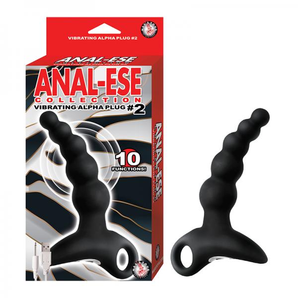 Anal-ese Collection Vibrating Alpha Plug #2 - Black - ACME Pleasure