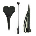 Riding Crop Heart Leather 26in - ACME Pleasure