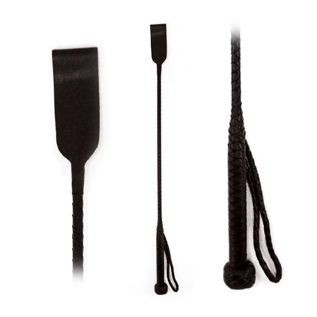 Riding Crop Hog Slapper Leather 26in - ACME Pleasure