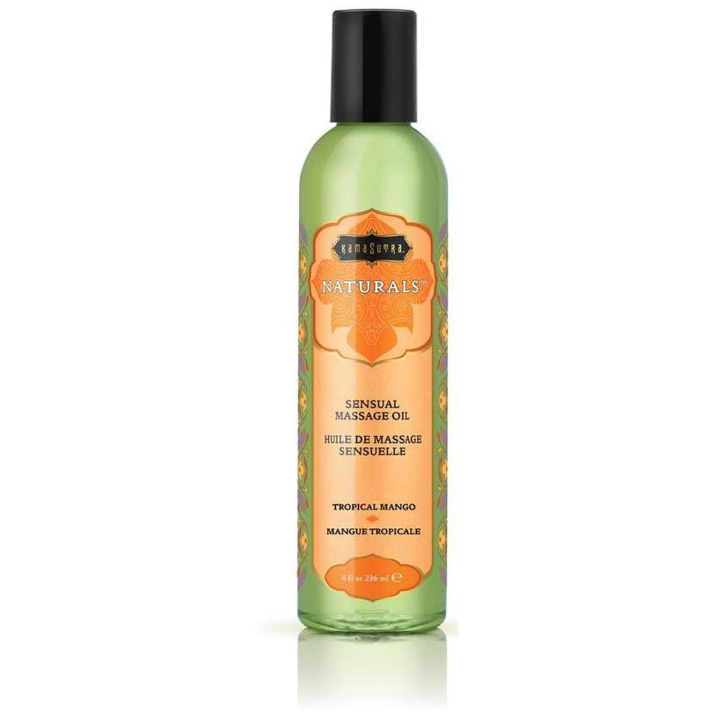 Naturals Massage Oil Tropical Mango (8oz) - ACME Pleasure