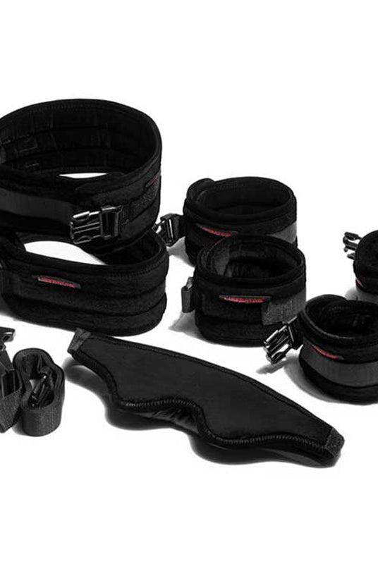 Black Label Esse Black Microfiber W/Cuffs - ACME Pleasure