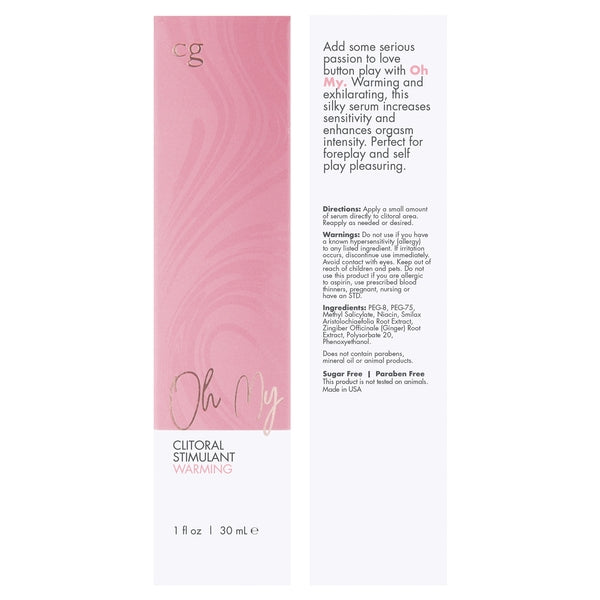 OH MY Warming Clitoral Stimulant - Fragrance Free 1oz | 30mL - ACME Pleasure